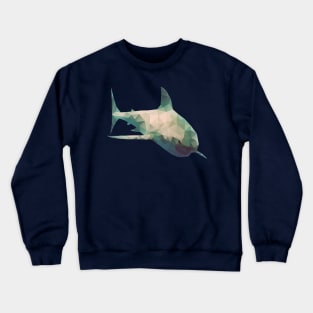 Low poly shark Crewneck Sweatshirt